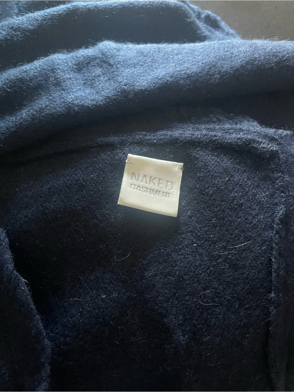 Naked Cashmere Travel Set Blanket Sleep Mask Dark Navy